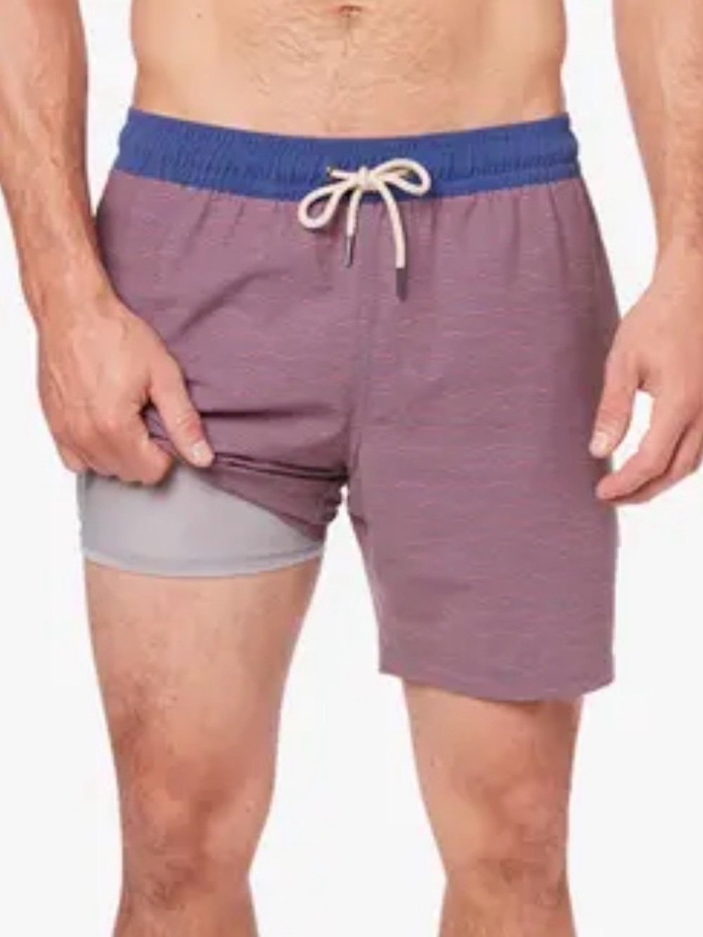 Fair Harbor The Bayberry Swim Trunks Men’s Size XL Red Waves
